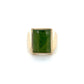 10K Yellow Gold Jade Gentleman's Ring; Size 10