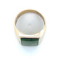 10K Yellow Gold Jade Gentleman's Ring; Size 10