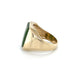 10K Yellow Gold Jade Gentleman's Ring; Size 10