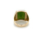 10K Yellow Gold Jade Gentleman's Ring; Size 10