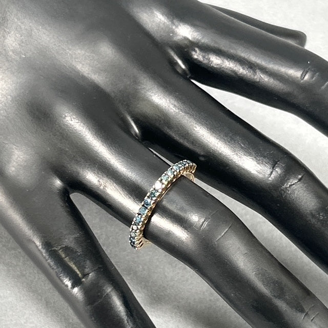14K White Gold Diamond Lady's Fashion Ring; Size 7-10