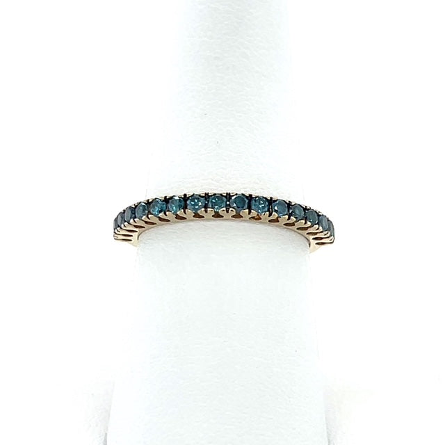 14K White Gold Diamond Lady's Fashion Ring; Size 7-10