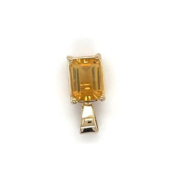 14K Yellow Gold Citrine Pendant