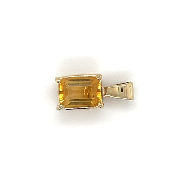 14K Yellow Gold Citrine Pendant