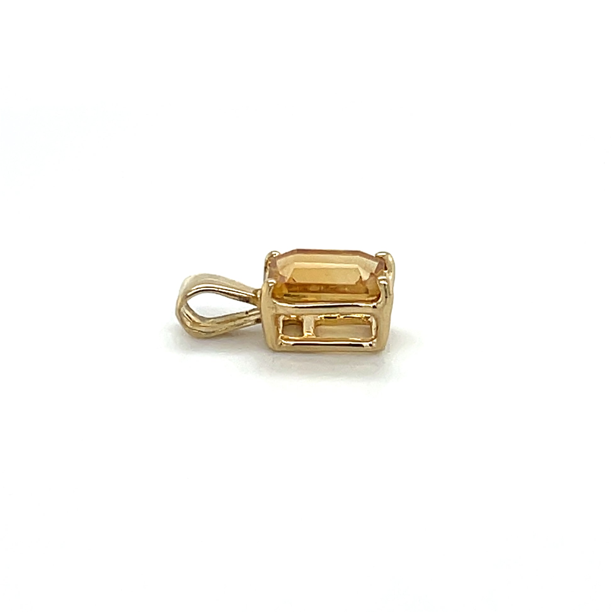 14K Yellow Gold Citrine Pendant