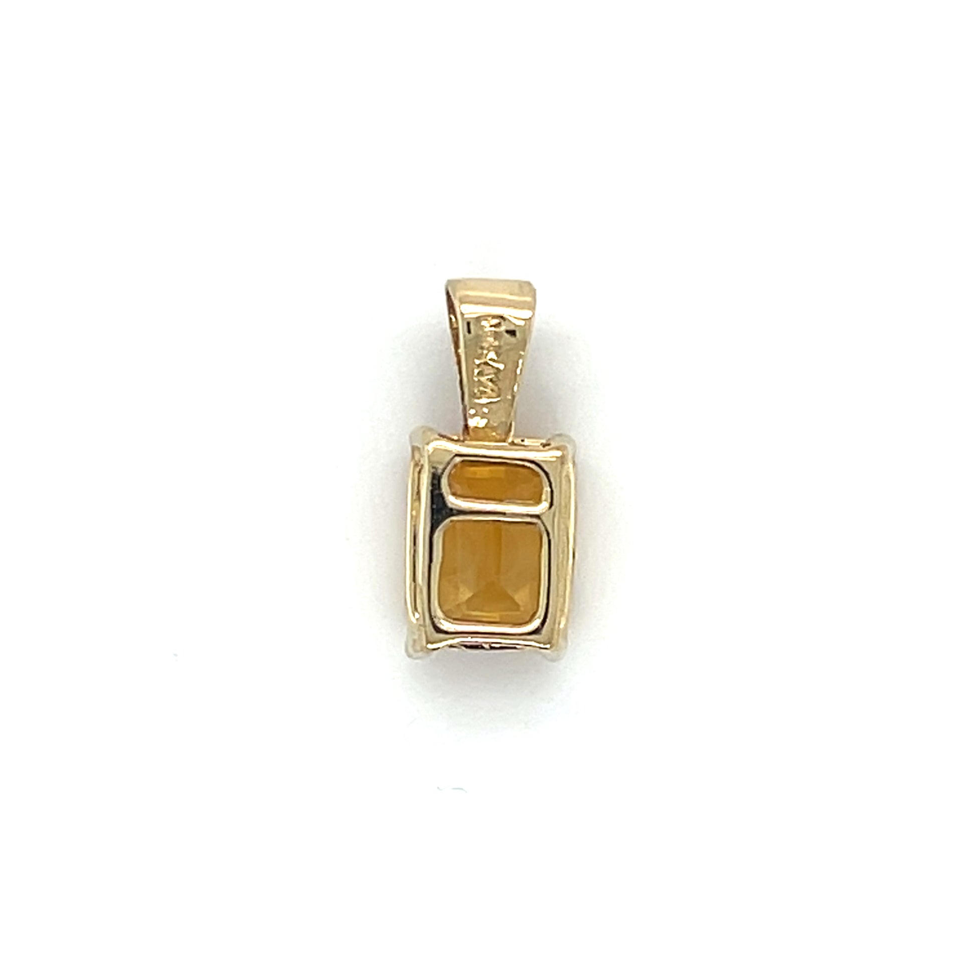 14K Yellow Gold Citrine Pendant