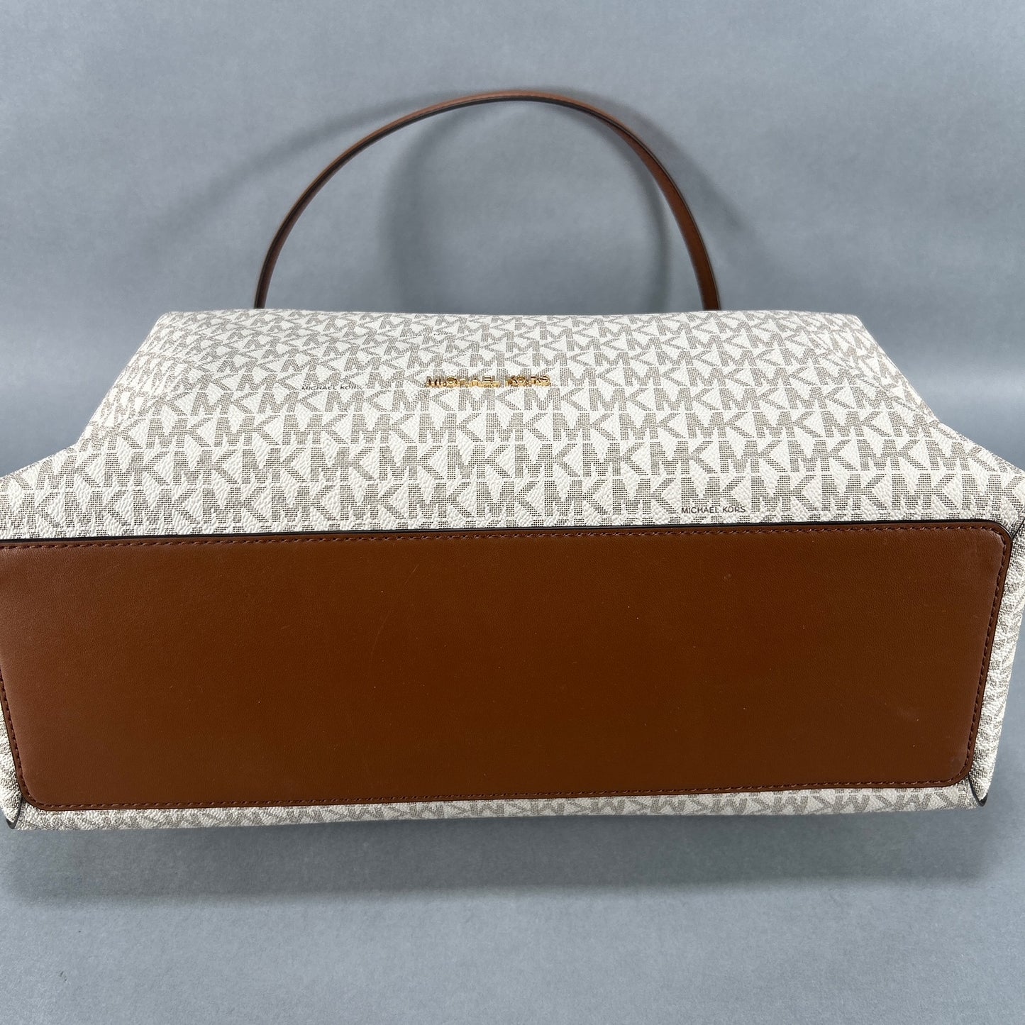 Michael Kors Large Christina Logo Bag - White