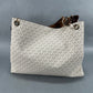 Michael Kors Large Christina Logo Bag - White