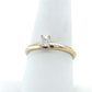 10K Yellow Gold Diamond Lady's Solitaire Ring; Size 8.5