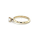 10K Yellow Gold Diamond Lady's Solitaire Ring; Size 8.5