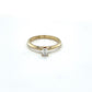 10K Yellow Gold Diamond Lady's Solitaire Ring; Size 8.5