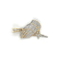 10K Yellow Gold Diamond Prayer Hands Pendant