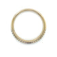 14K Yellow Gold Diamond Lady's Wedding Band; Size 8