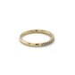 14K Yellow Gold Diamond Lady's Wedding Band; Size 8