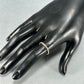 14K Yellow Gold Diamond Lady's Wedding Band; Size 8