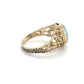 9K Yellow Gold Opal Lady's Ring; Size 7