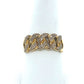 10K Yellow Gold Diamond Lady's Fashion Ring; Size 9