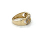 10K Yellow Gold Diamond Lady's Fashion Ring; Size 9