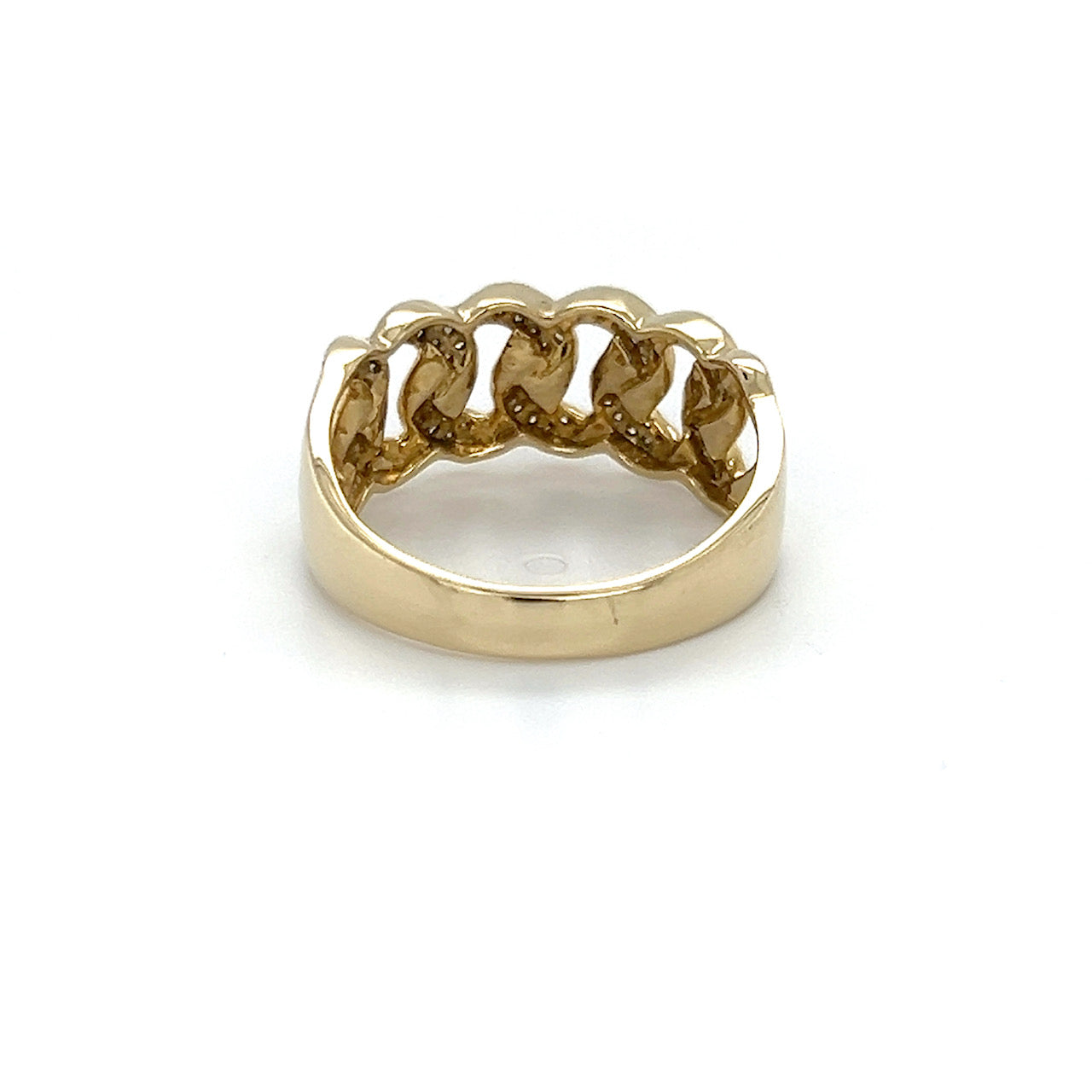 10K Yellow Gold Diamond Lady's Fashion Ring; Size 9