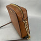 Michael Kors East West Zipper Crossbody Bag - Light Brown