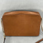 Michael Kors East West Zipper Crossbody Bag - Light Brown