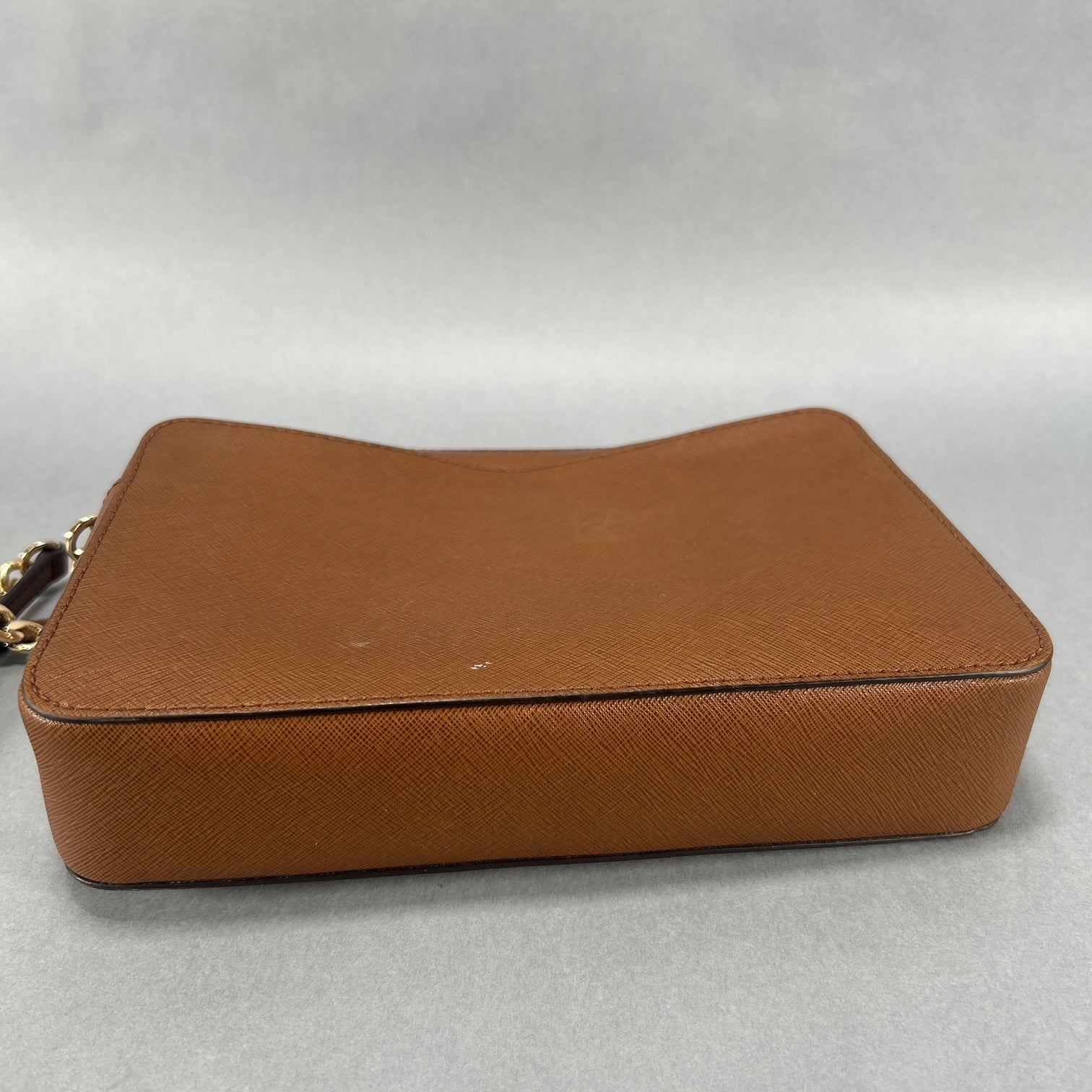 Michael Kors East West Zipper Crossbody Bag - Light Brown