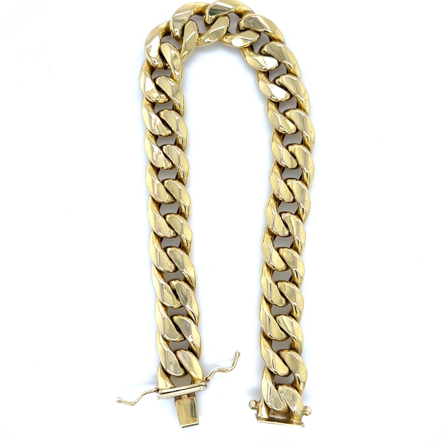 14K Yellow Gold 8" Link Curb Bracelet