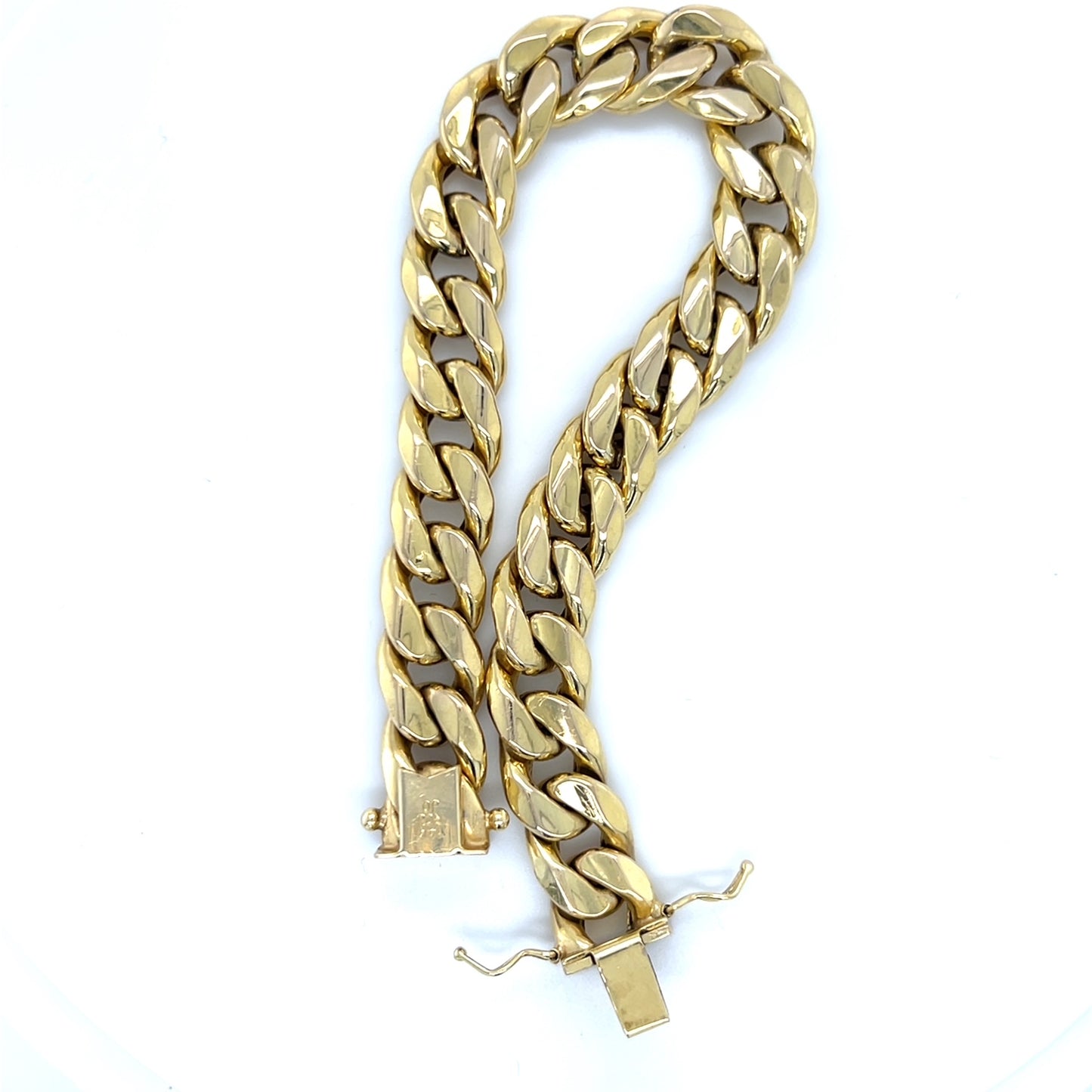 14K Yellow Gold 8" Link Curb Bracelet