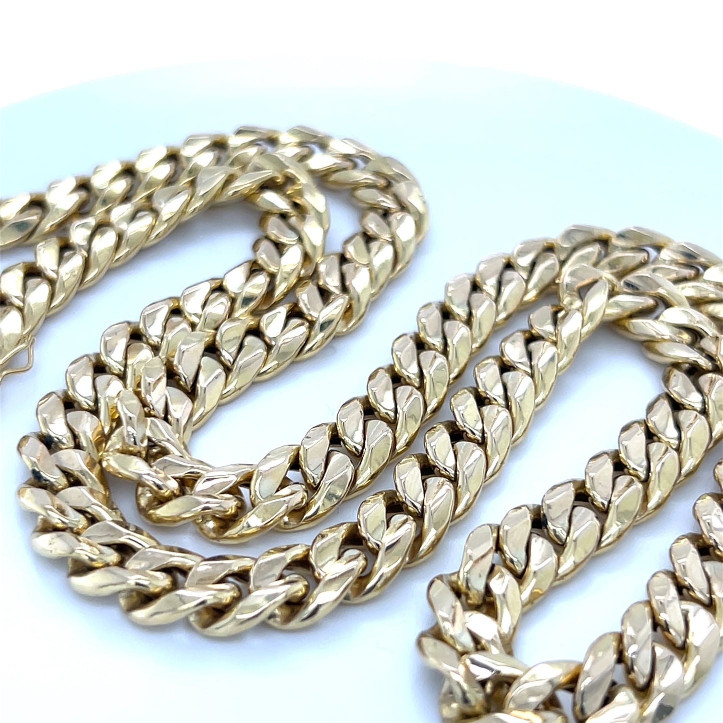 14K Yellow 24" Gold Curb Chain