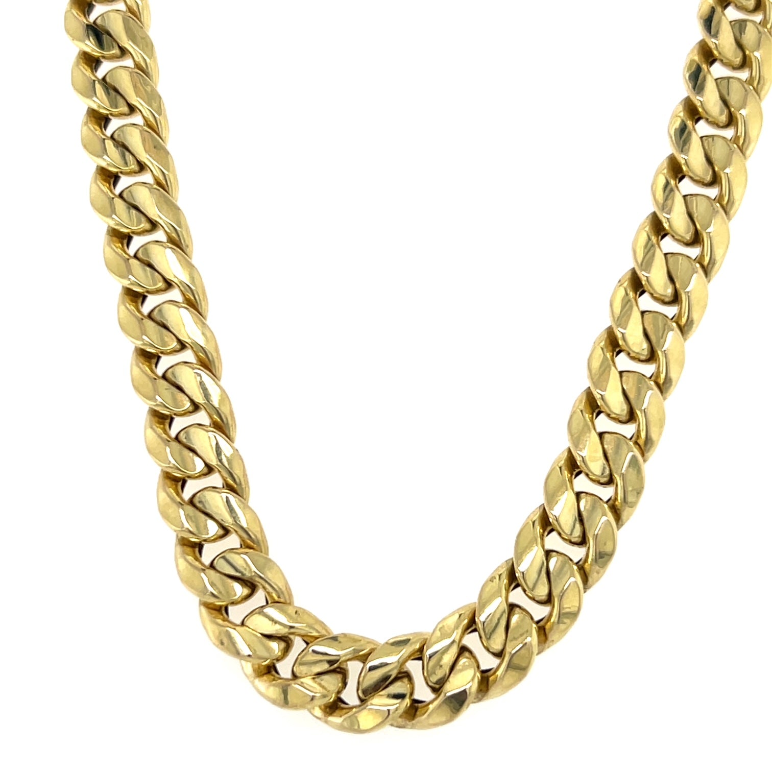 14K Yellow 24" Gold Curb Chain