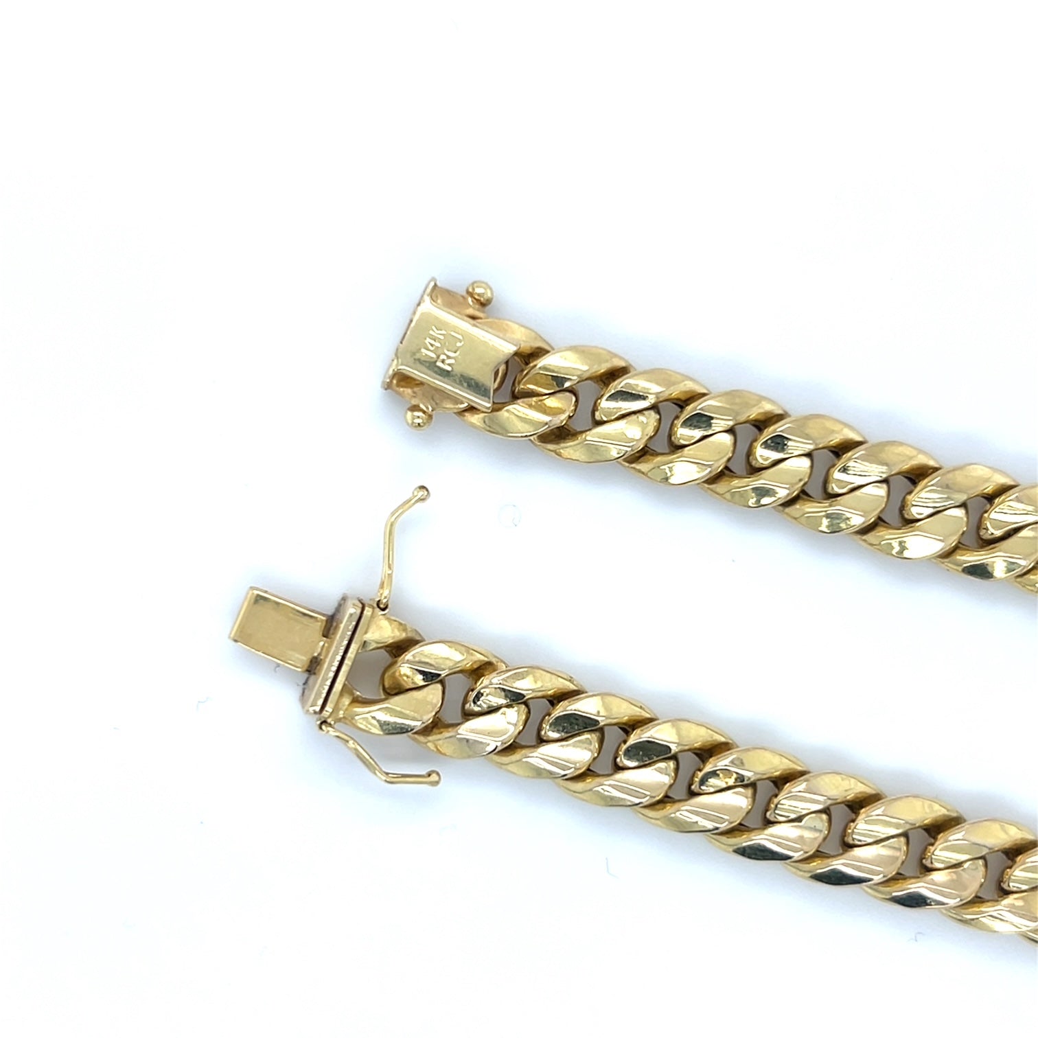 14K Yellow 24" Gold Curb Chain