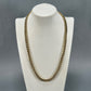 14K Yellow 24" Gold Curb Chain