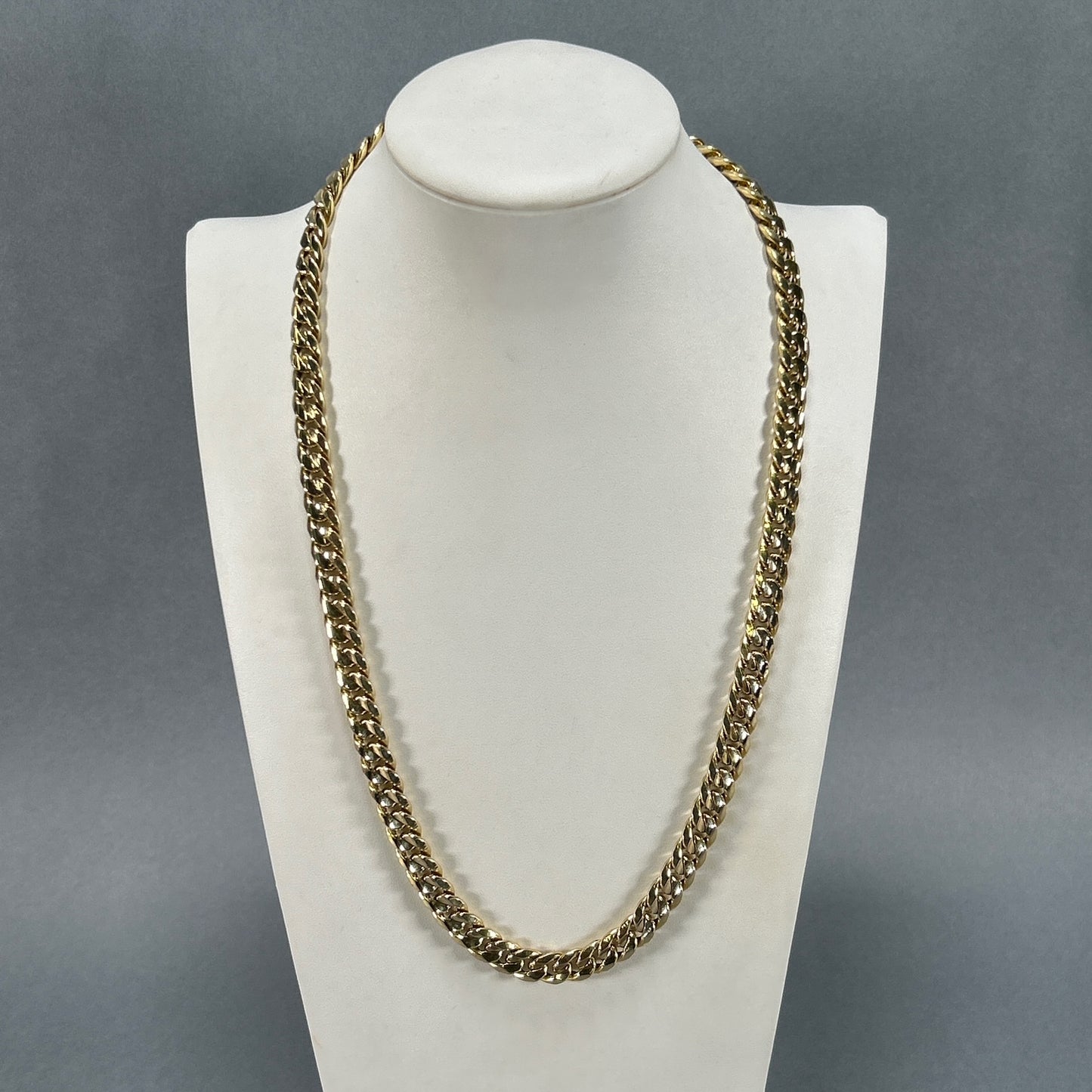 14K Yellow 24" Gold Curb Chain