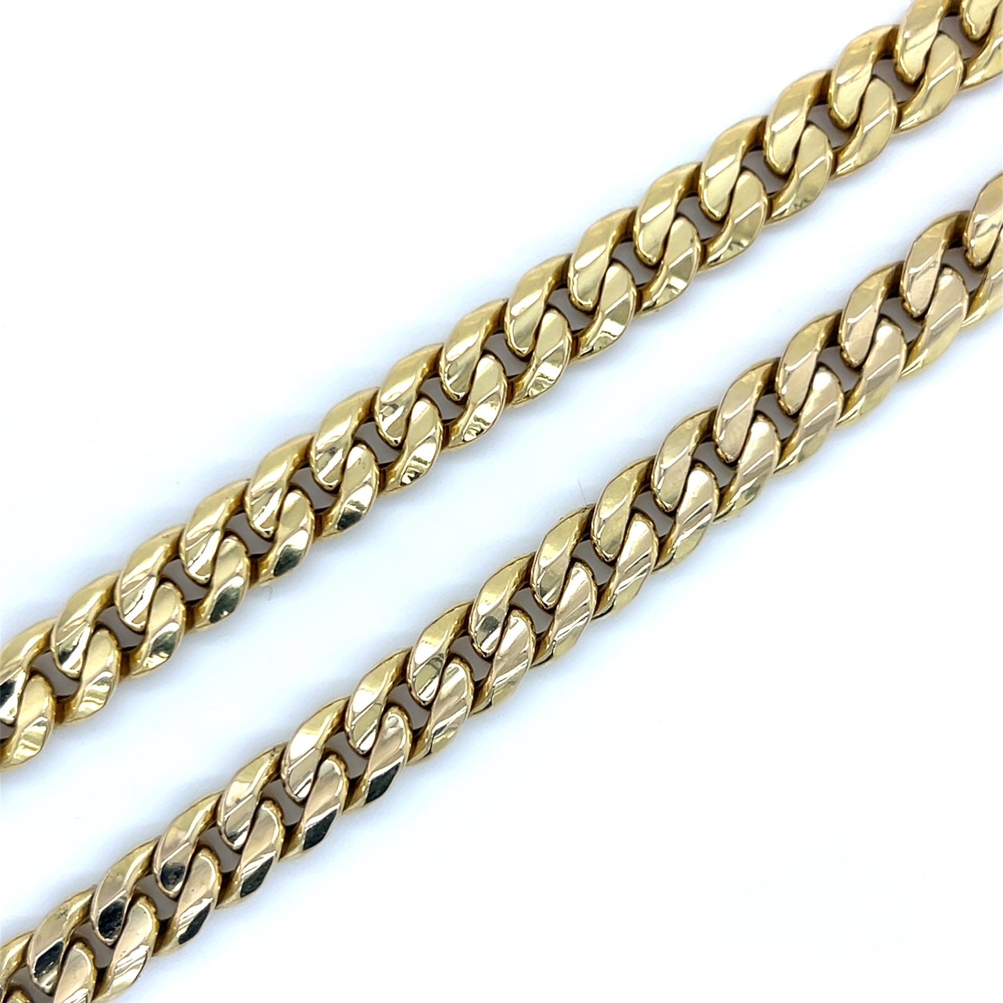 14K Yellow 24" Gold Curb Chain
