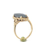 10K Yellow Gold Onyx Lady's Ring; Size 8