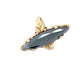 10K Yellow Gold Onyx Lady's Ring; Size 8