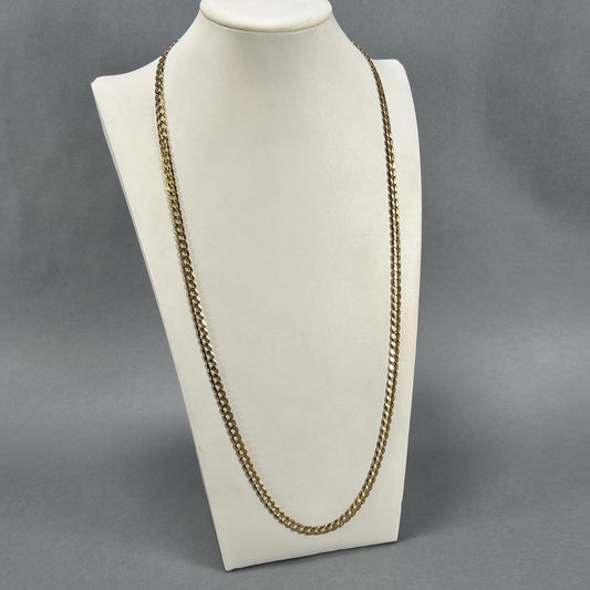 10K Yellow Gold 31" Curb Chain