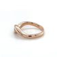 14K Rose Gold Diamond Lady's Fashion Ring; Size 6