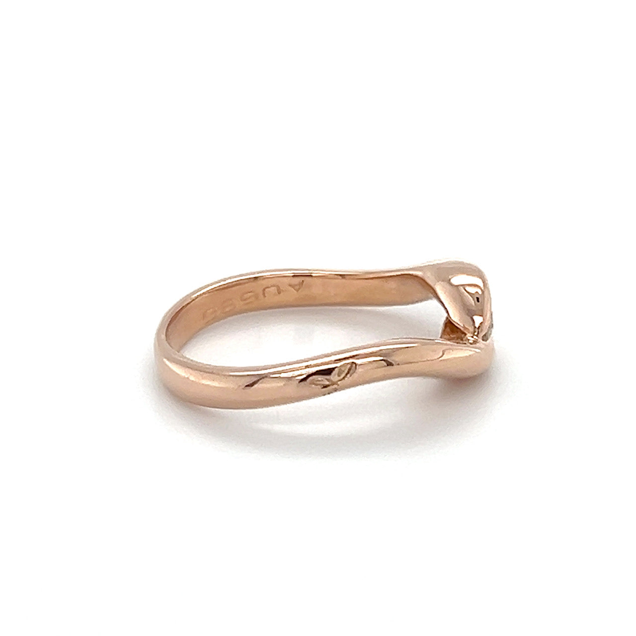 14K Rose Gold Diamond Lady's Fashion Ring; Size 6