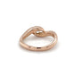 14K Rose Gold Diamond Lady's Fashion Ring; Size 6