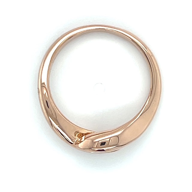 14K Rose Gold Diamond Lady's Fashion Ring; Size 6