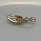 14K Yellow Gold Diamond Earrings