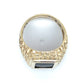10K Yellow Gold Onyx Gentleman's Ring; Size 10.5