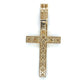 10K Yellow Gold Diamond Cross Pendant
