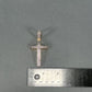 10K Yellow Gold Diamond Cross Pendant