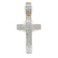 10K Yellow Gold Diamond Cross Pendant