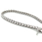 14K White Gold 7" Diamond Bracelet