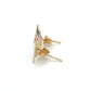 14K Yellow Gold American Flag Stud Earrings