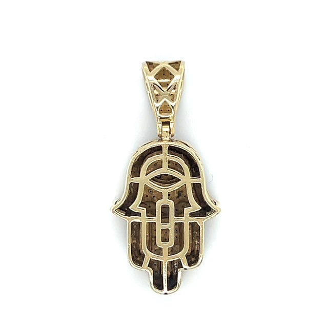 10K Yellow Gold Diamond Pendant