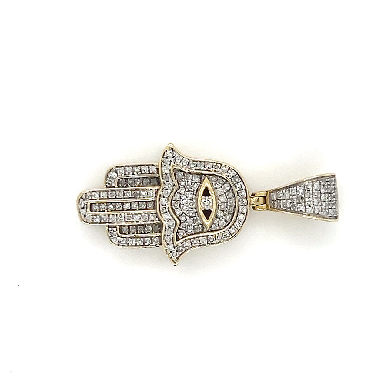10K Yellow Gold Diamond Pendant